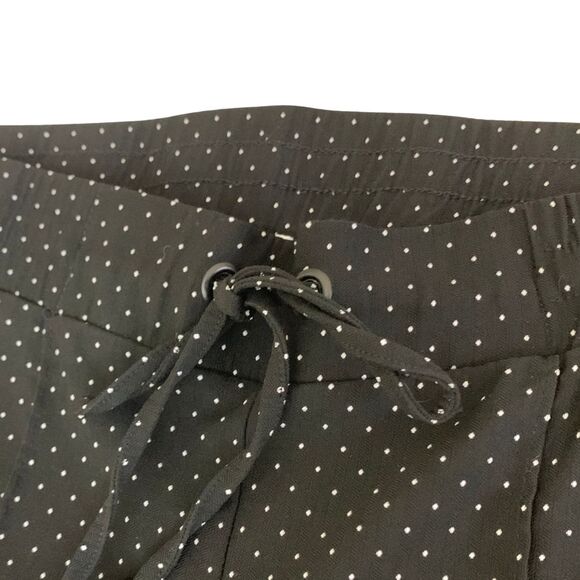 89th + Madison Black & White Polka Dots Pants Lounge Wear with Waist Drawstring - Picture 3 of 7